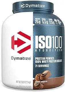 Dymatize ISO 100 Carb Whey Gourmet Chocolate, 5 lb