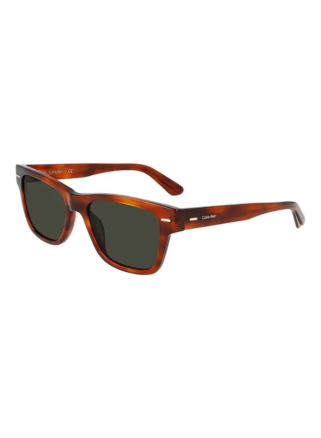 CALVIN KLEIN Men's Full Rim Acetate Modified Rectangle  Sunglasses  CK21528S-213-5318