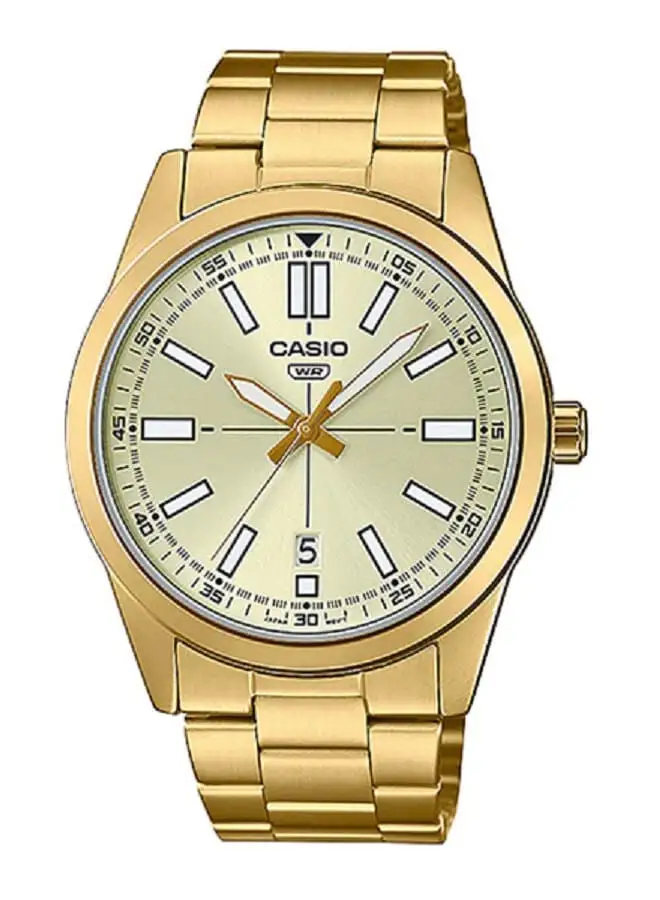 CASIO Stainless Steel Analog Wrist Watch MTP-VD02G-9EUDF