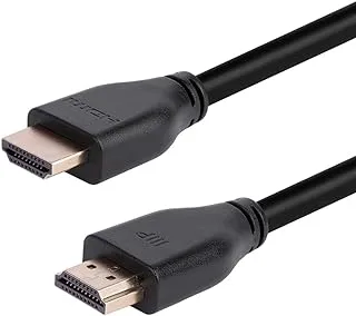 Monoprice 8K Certified Ultra High Speed HDMI 2.1 Cable - 8K@60Hz, 48Gbps, CL2 In-Wall Rated, 30AWG, Dynamic HDR and Dolby Vision, Supports eARC (Enhanced Audio Return Channel) 10 Feet - Black