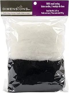 Dimensions Roving Roll, Bulk Black and White