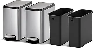 EKO EcoCasa II 6L Combo Wastebasket, Stainless