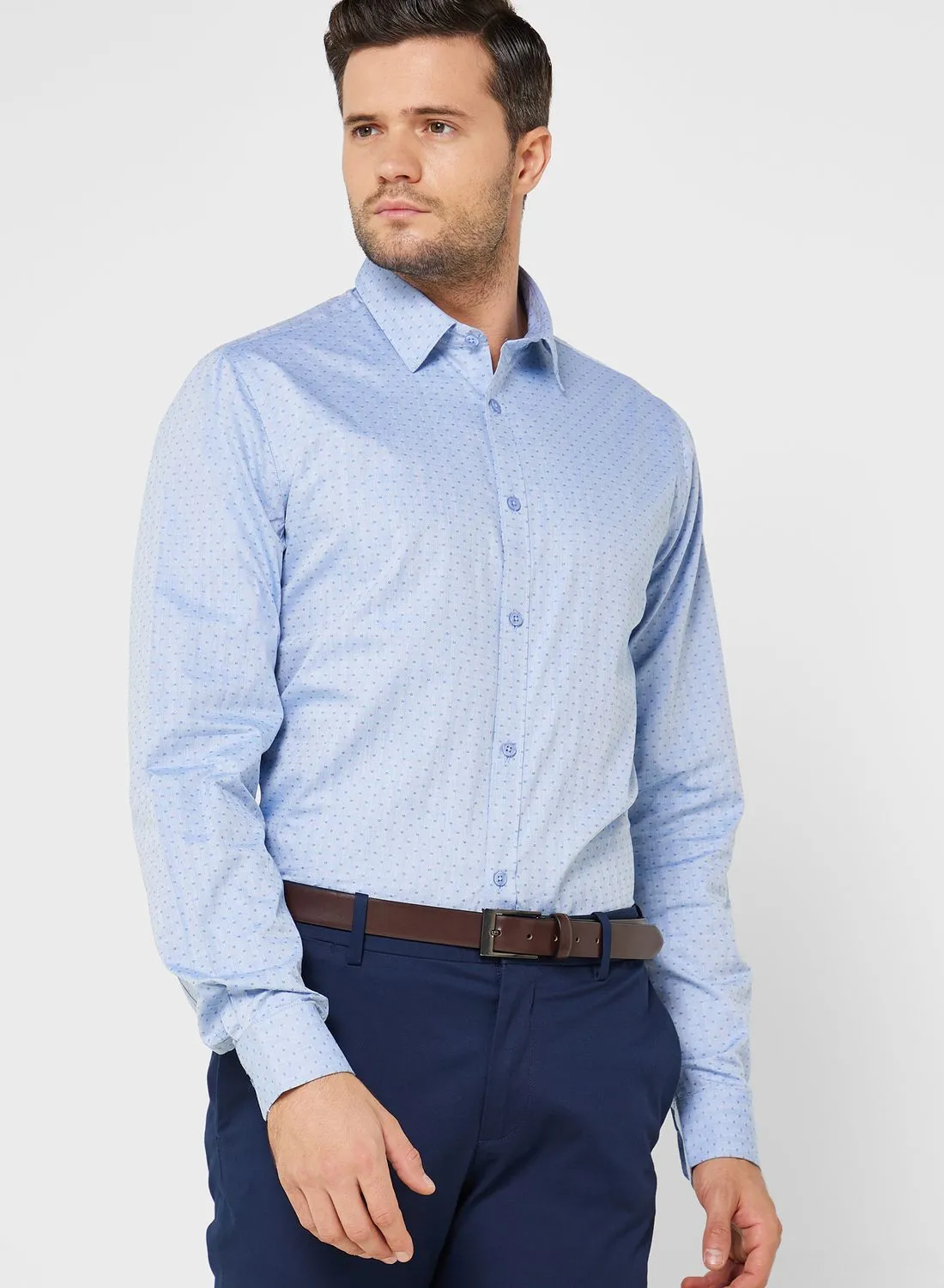 Robert Wood Dobby Full Sleeve Formal Shirt