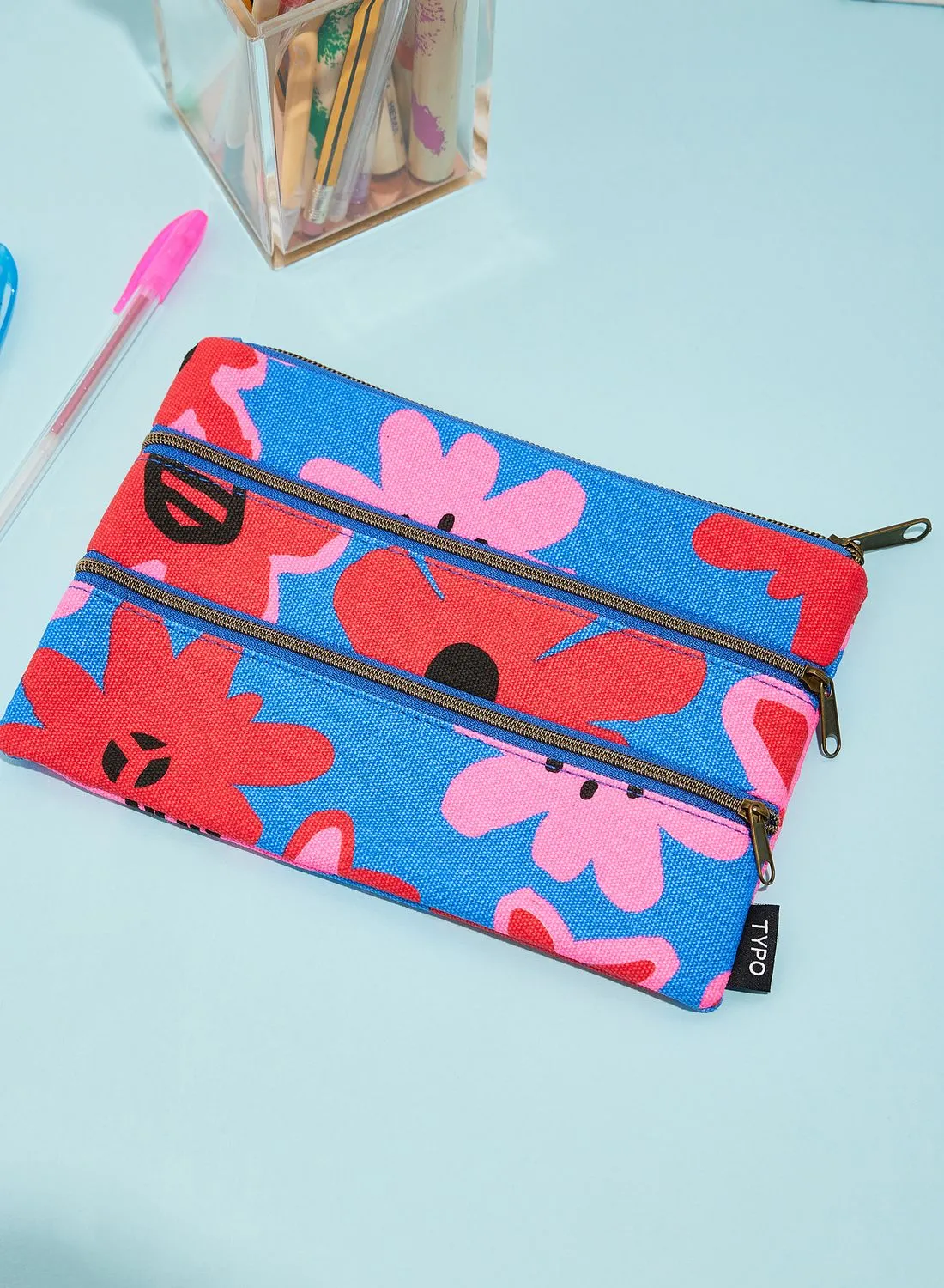 Typo Double Campus Pencil Case