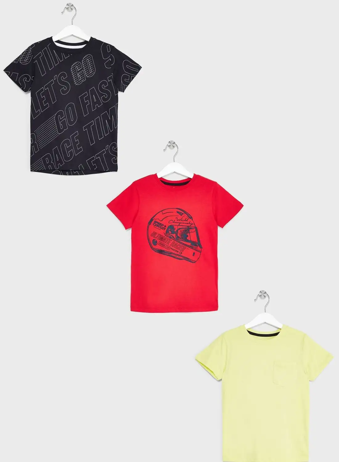 mothercare Kids 3 Pack Assorted T-Shirt