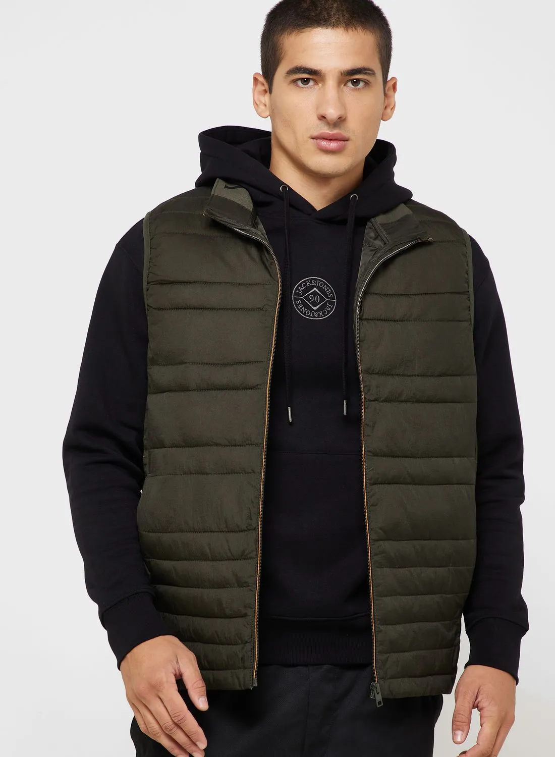 JACK & JONES Zip Through Puffer Gilet