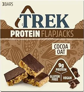 TREK Protein Oat bar - Cocoa Oat - Plant-based power - Gluten Free - 50g x 3 bars