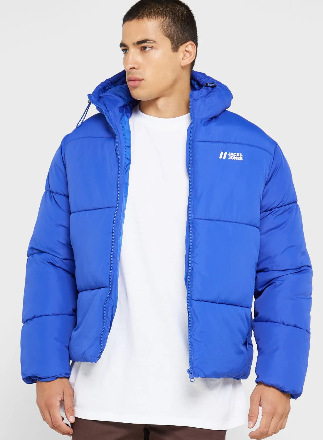 JACK & JONES Zip Through Puffer Jacket