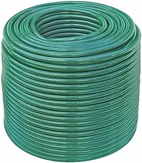 Tramontina 50m 3/4-inch Diameter Flex Garden Hose in Green with 3-Layers PVC Fiber and Braided Polyester Cord