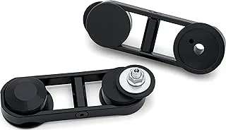 Kuryakyn 6575 Motorcycle Accessory: Adjustable Mirror Relocators for 2014-21 Harley-Davidson Street Glide, Black, 1 Pair