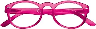 Zippo 31Z-B11-FUC150 Round +1.50 Reading Glasses for Unisex, Fuchsia