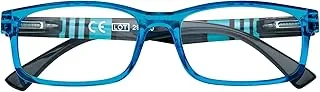 Zippo 31Z-B25-BLU150 Rectangular Power +1.50 Reading Glasses for Unisex, 52.5 mm Size, Blue