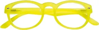 Zippo 31Z-B11-YEL150 Round +1.50 Reading Glasses for Unisex, Yellow