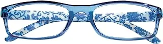 Zippo 31Z-B12-BLU200 Rectangular +2.00 Reading Glasses for Unisex, Blue