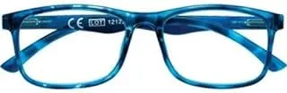 Zippo 31Z-PR86-250 Square Shape Power +2.50 Reading Glasses for Unisex, 49 mm Size, Blue