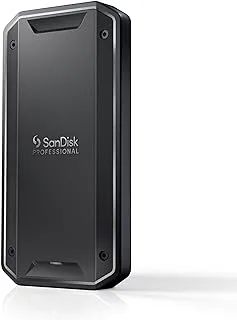 SanDisk Professional 4TB PRO-G40 SSD - ما يصل إلى 3000 ميجابايت/ثانية، Thunderbolt 3 (40 جيجابت في الثانية)، USB-C (10 جيجابت في الثانية)، مقاومة الغبار/الماء IP68، محرك أقراص الحالة الصلبة الخارجي - SDPS31H-004T-GBCND