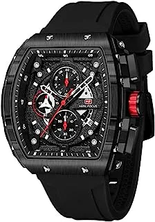 MF MINI FOCUS Mini Focus Men's Watch Fashion Sport Wrist Watches (Chronograph/Waterproof/Luminous/Calendar) Silicon Strap Quartz Watch for Men