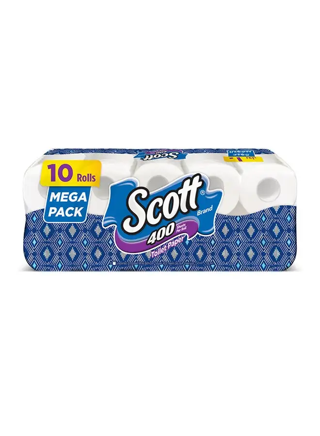 Scott Toilet Tissue Mega Roll White 400 Sheets