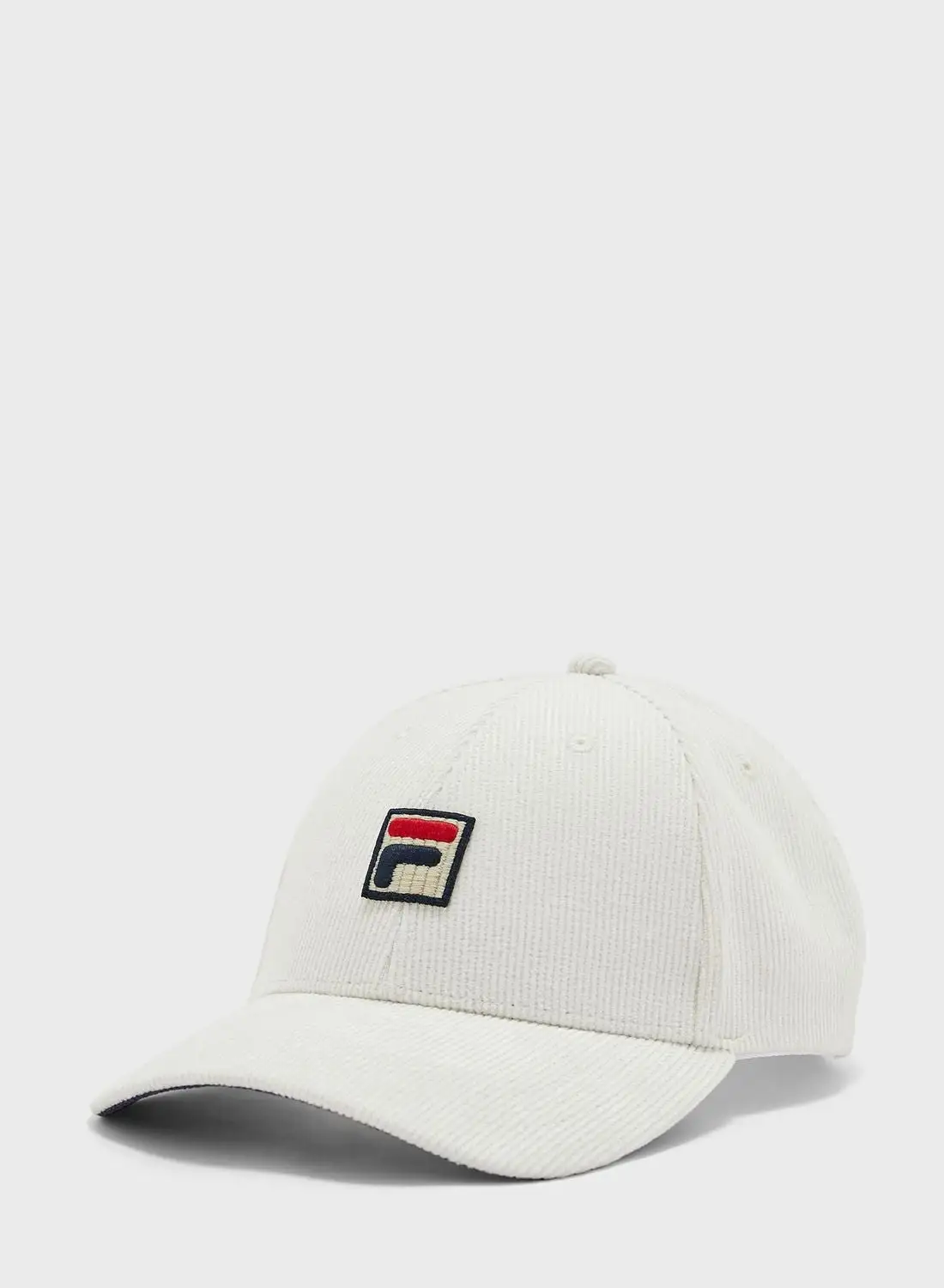 FILA F-Box Logo Corduroy Baseball Cap