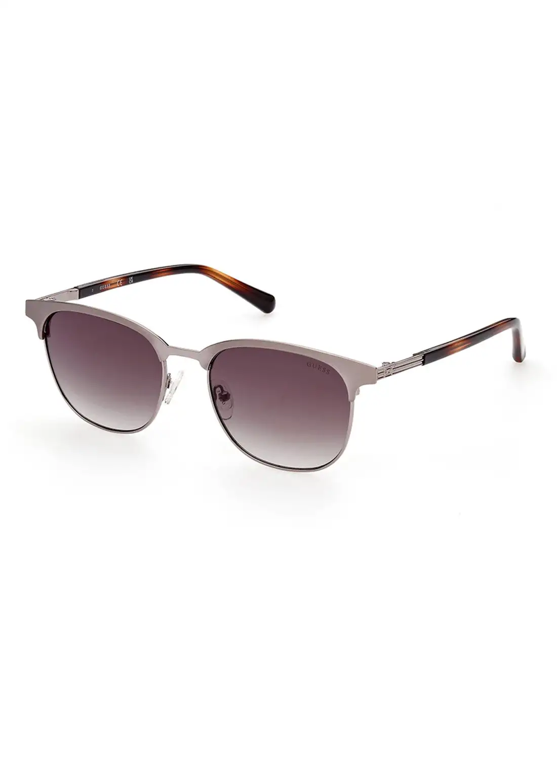 GUESS Men's UV Protection Browline Shape Sunglasses - GU0005208P54 - Lens Size: 54 Mm