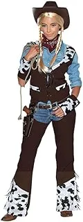 Mad Toys Cowgirl Adult or Teens Cosplay Halloween Roleplay Theme Party Profession Costumes, Medium UK 12-14