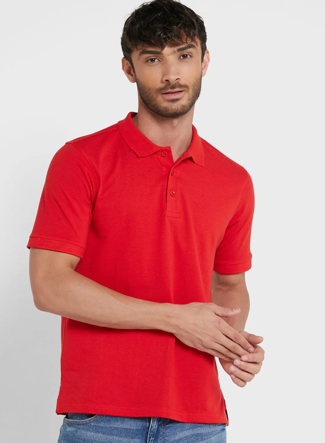 Seventy Five Basics Essential Pique Polo Shirt