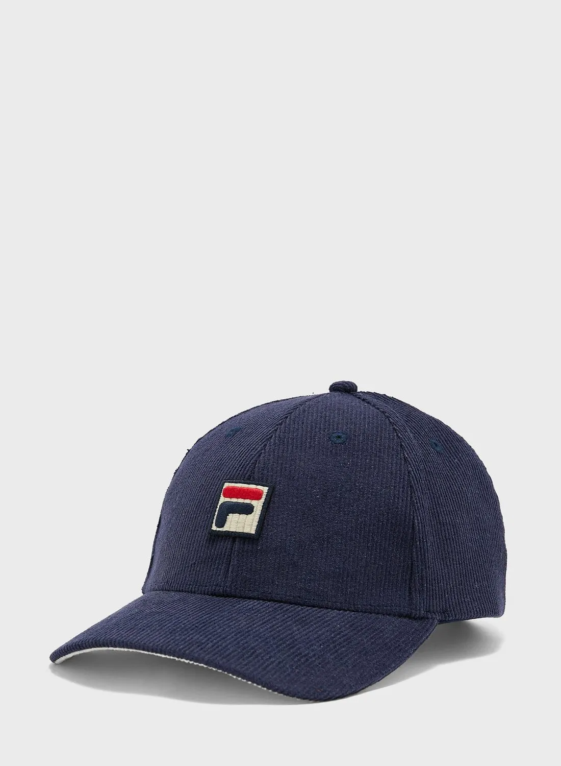 FILA F-Box Logo Corduroy Baseball Cap