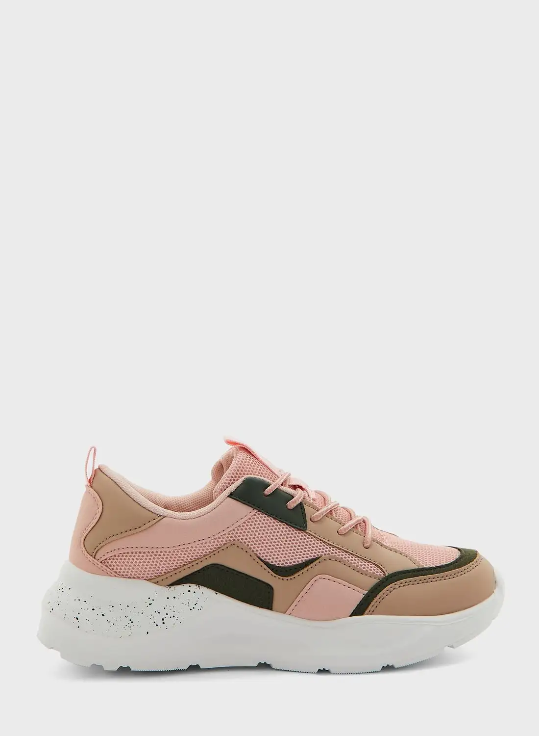 Ginger Colourblock Speackled Sole Sneaker