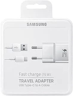 Samsung 15W Travel Adapter with Type-C to USB - White