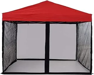 Tappio Mosquito Net with Zipper for Outdoor Camping DIY Canopy Screen Wall Outdoor Mosquito Net for 10 x 10' Patio Gazebo and Tent (Only Mosquito Net Outdoor Tent Not Including)