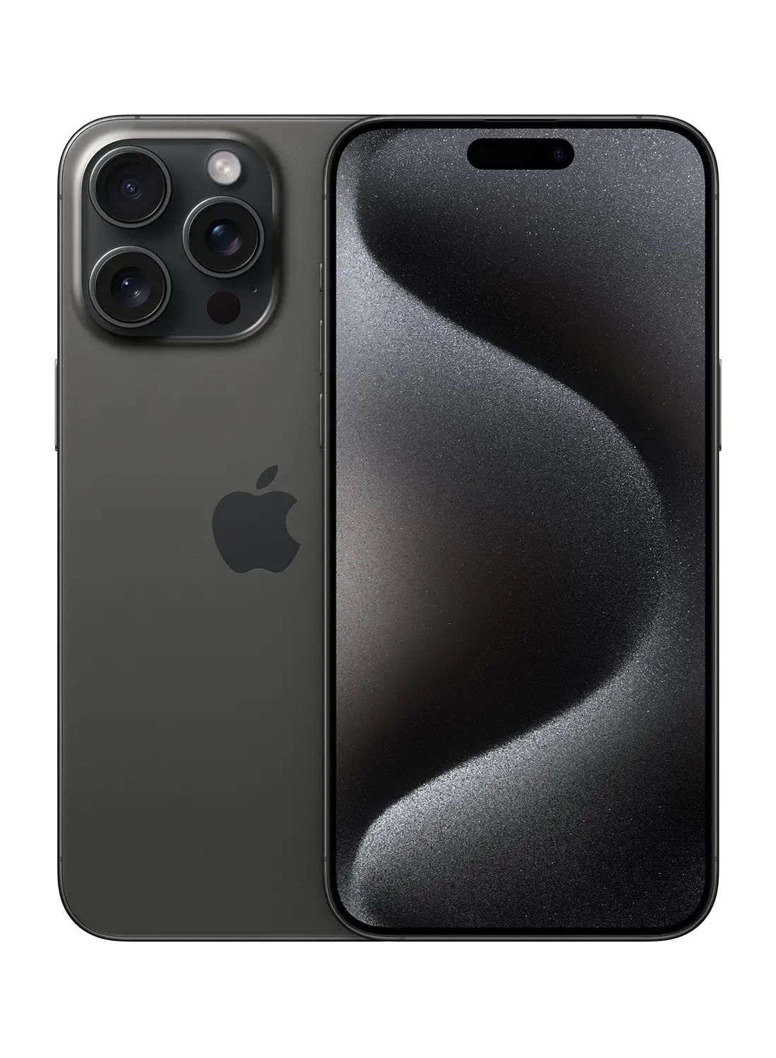 هاتف أبل آيفون 15 برو ماكس بسعة 1 تيرابايت باللون الأسود تيتانيوم 5 جي مع تطبيق فيس تايم - الإصدار العالمي