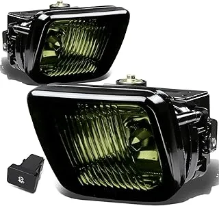 DNA MOTORING FL-HC96-SM Front Bumper Fog Light Driver & Passenger Side Enhance visibility [Compatible with 96-98 Honda Civic]