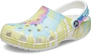 Crocs Classic Tie Dye Graphic Clog Whi/Mlti, Unisex-Adult Clog