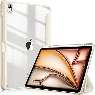 حافظة Fintie Hybrid الرفيعة لجهاز iPad Air الجيل الخامس (2022) / iPad Air الجيل الرابع (2020) 10.9 بوصة - [حامل أقلام مدمج] غطاء مقاوم للصدمات مع غطاء خلفي شفاف شفاف، ضوء النجوم