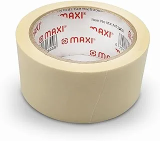 ELMAIN Maxi Premium Masking Tape 2â€ X20Yards General Purpose Paper Tape For Painting, Labeling, Marking, Gardening, Packaging, Artworks, Schools, Office, Automobile Garage, Factory, Industrial Uses