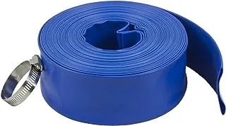 Poolmaster 32170 1-1/2-Inch x 50-Feet Heavy-Duty Backwash Hose, Essential Collection, 1 1/2-inch, Blue