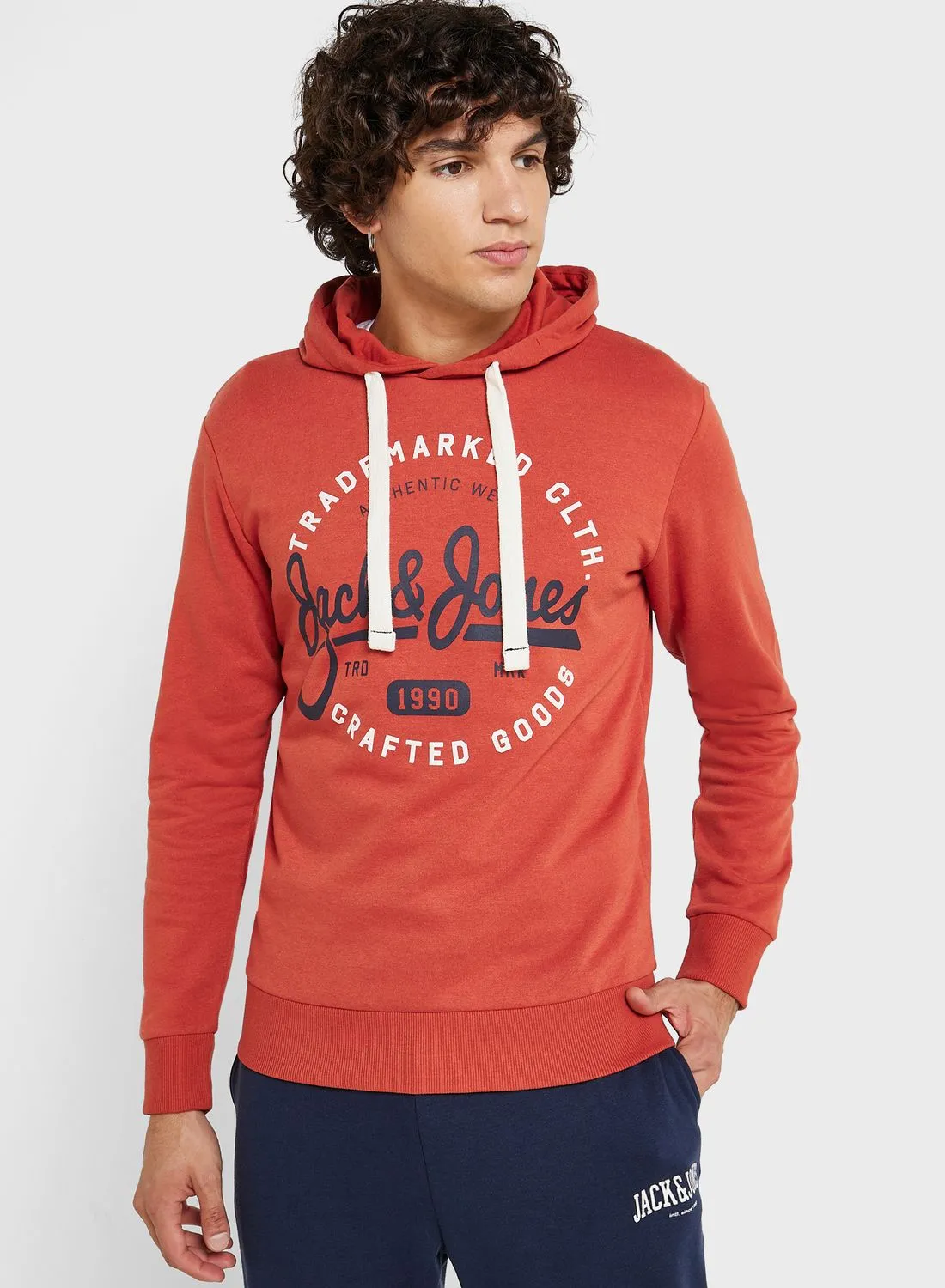 JACK & JONES Logo Crew Neck Hoodie