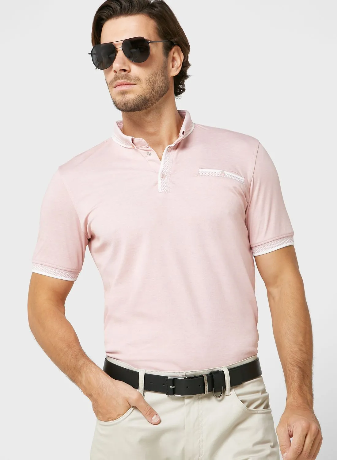 Robert Wood Pocket Polo Shirt