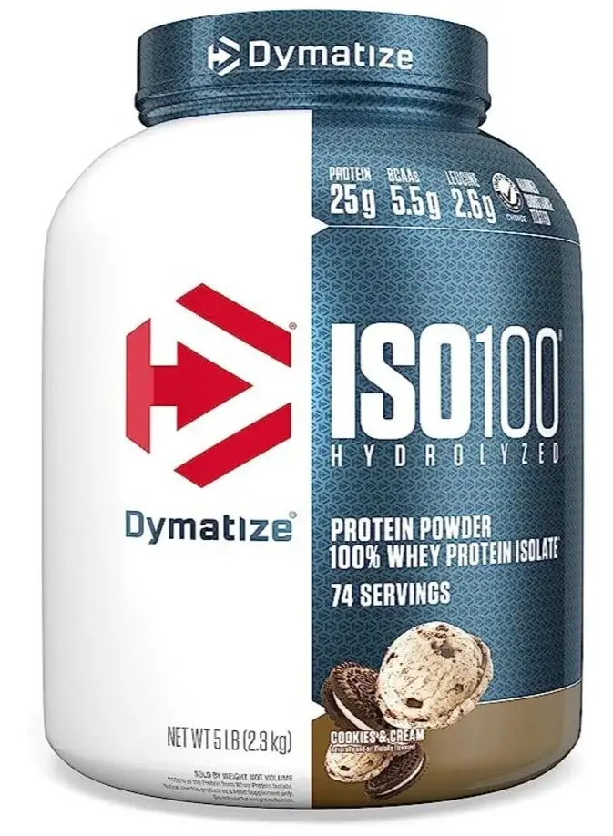 Dymatize ISO 100 Hydrolyzed Protein Powder - Cookies and Cream -5LB