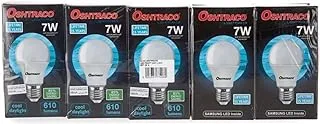 مصباح LED Oshtraco 7W E27، مجموعة 5 قطع، ضوء النهار