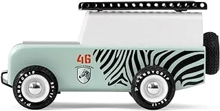 Candylab Drifter Zebra Wooden Car