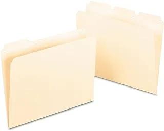 Pendaflex Ready-Tab Reinforced File Folders, Letter Size, Manila, 1/3 Cut, 50/BX (42336)