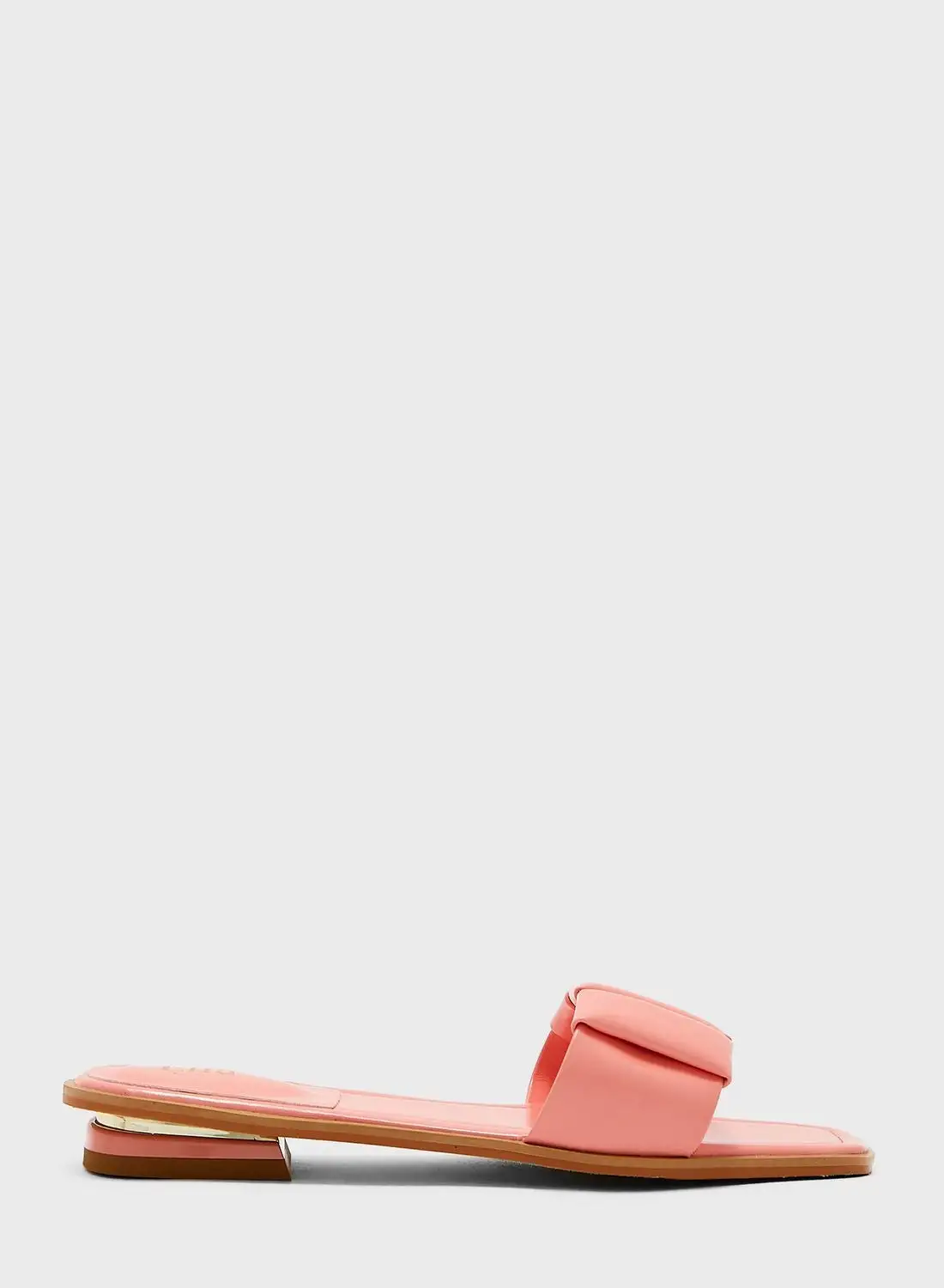 ELLA Waved Strap Flat Sandals