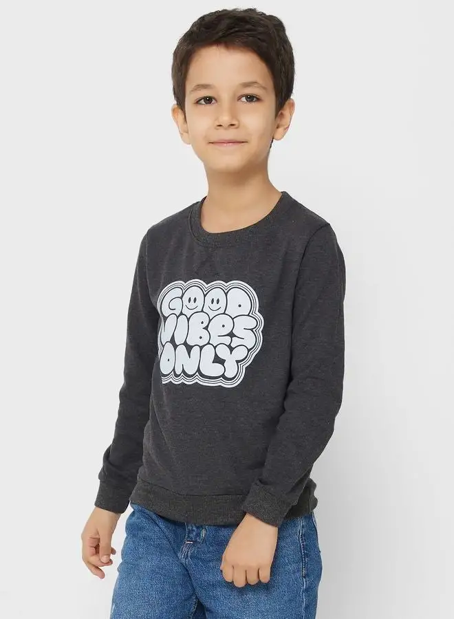 Pinata Boys Slogan Printed Sweatshirt