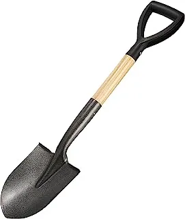 NC Shovel for Digging 28-inch Small Round Shovel with D-Handle Kids Metal Beach Shovelï¼Ã…â€™Camp Shovel ï¼Ã…â€™Garden Shovel ,Gardening Tools Wooden Handel