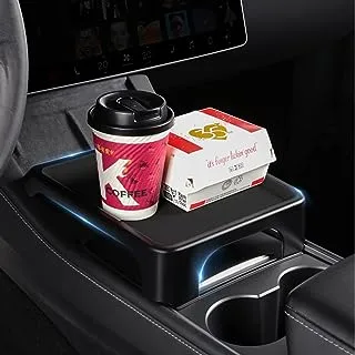 EVFIT for Tesla Model 3 Model Y Accessories Center Console Tray Removable Food Eating Desk Table for Road Trips