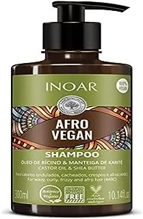 Inoar Afro Vegan Castor Oil and Shear Butter Shampoo 300 ml