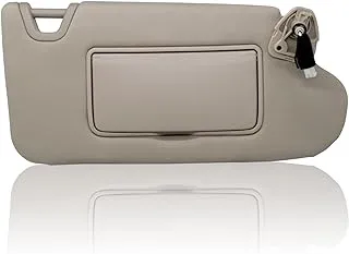 NHILES Passenger Right Sun Visor Fit for Nissan Altima 2013 2014 2015 2016 2017 2018 with Light Switch 96401-3TA2A Beige