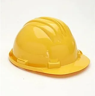 Royal Apex Adjustable Polyethylene 6-Point Industrial Safety Helmet - Protective Construction Work Cap for Industrial & Structural Workers