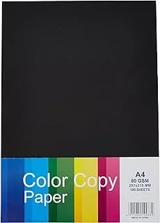 Daily Needs A4 Paper (Black, 100 Sheets, 80 GSM)